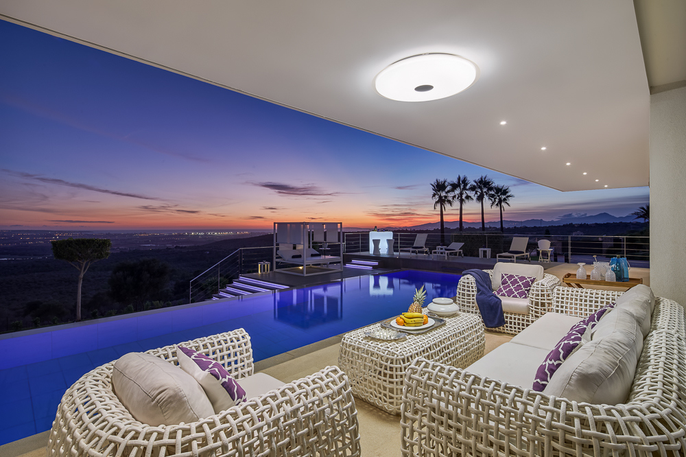 Terrace of Eden Roc villa Majorca